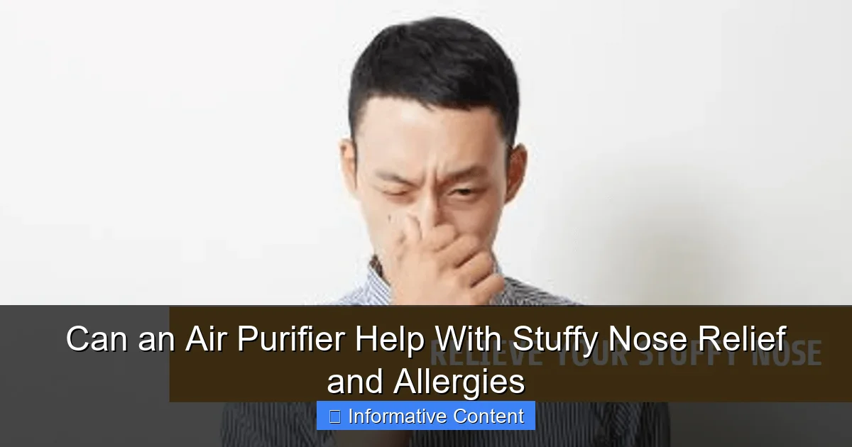 Can an Air Purifier Help With Stuffy Nose Relief and Allergies