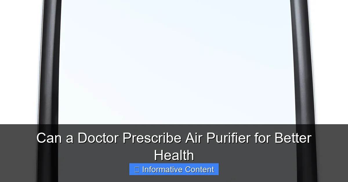 Can a Doctor Prescribe Air Purifier for Better Health