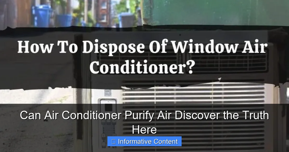 Can Air Conditioner Purify Air Discover the Truth Here
