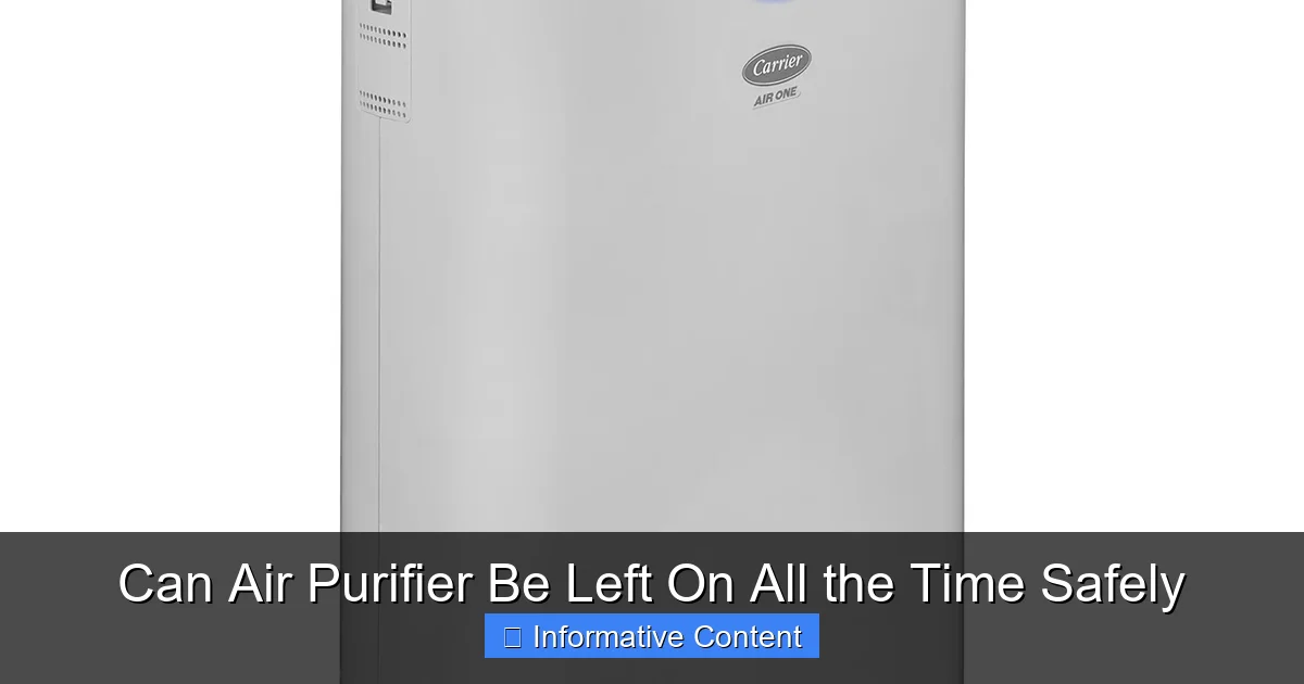 Can Air Purifier Be Left On All the Time Safely