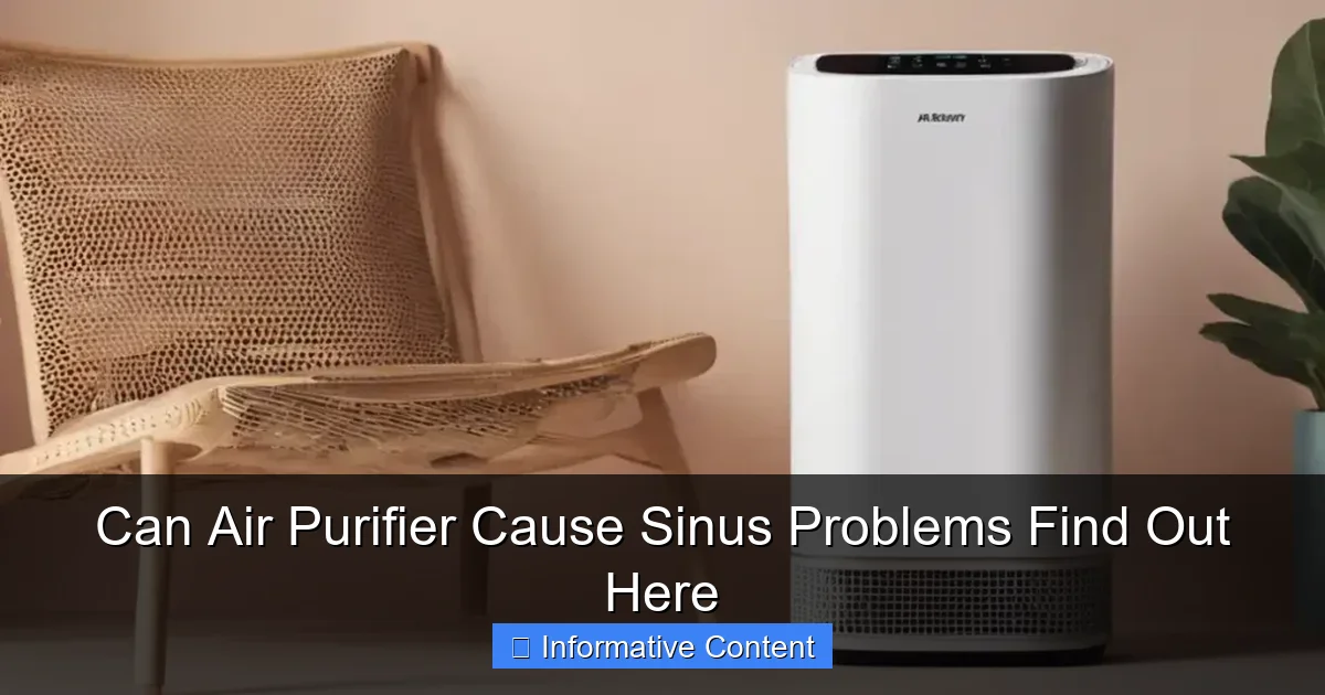 Can Air Purifier Cause Sinus Problems Find Out Here