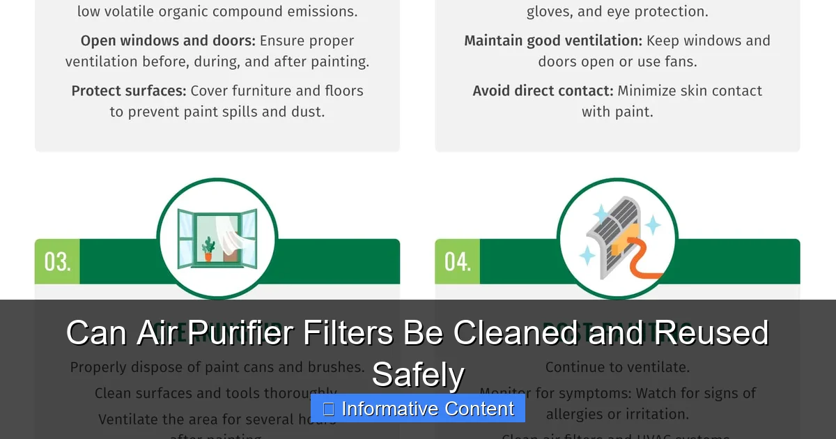 Can Air Purifier Filters Be Cleaned and Reused Safely