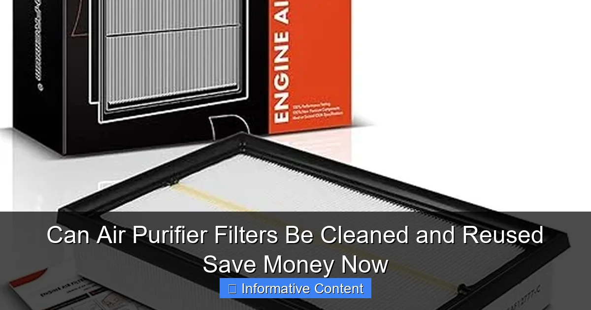 Can Air Purifier Filters Be Cleaned and Reused Save Money Now