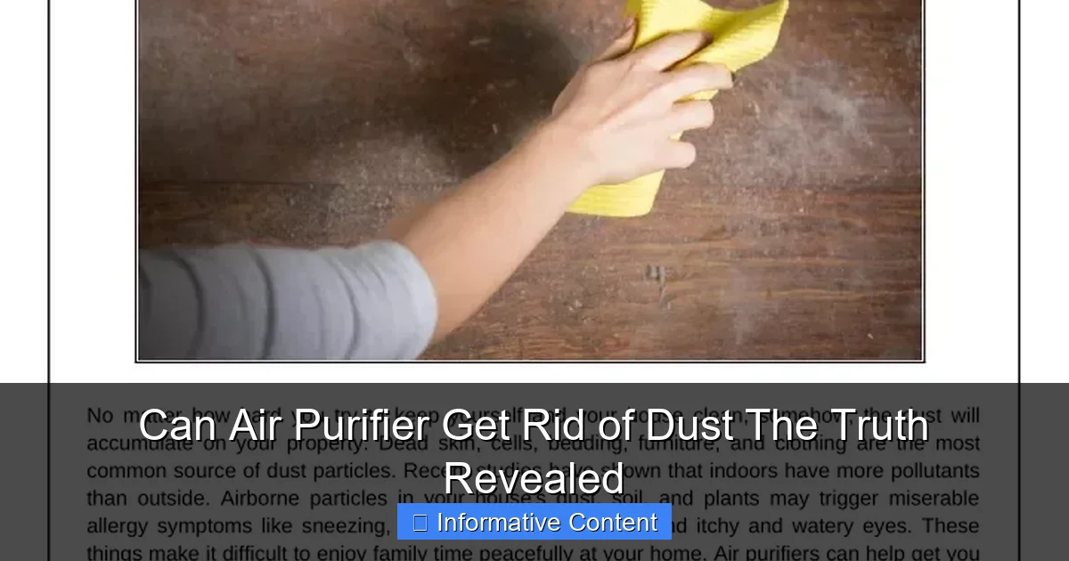 Can Air Purifier Get Rid of Dust The Truth Revealed