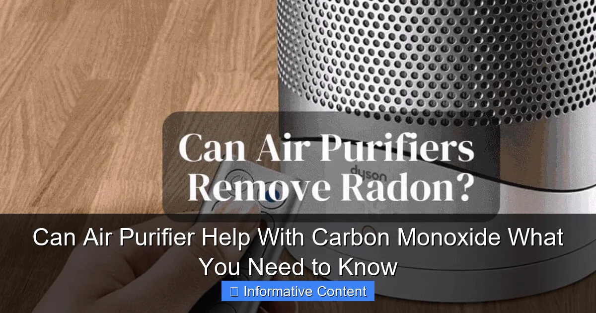 Can Air Purifier Help With Carbon Monoxide What You Need to Know