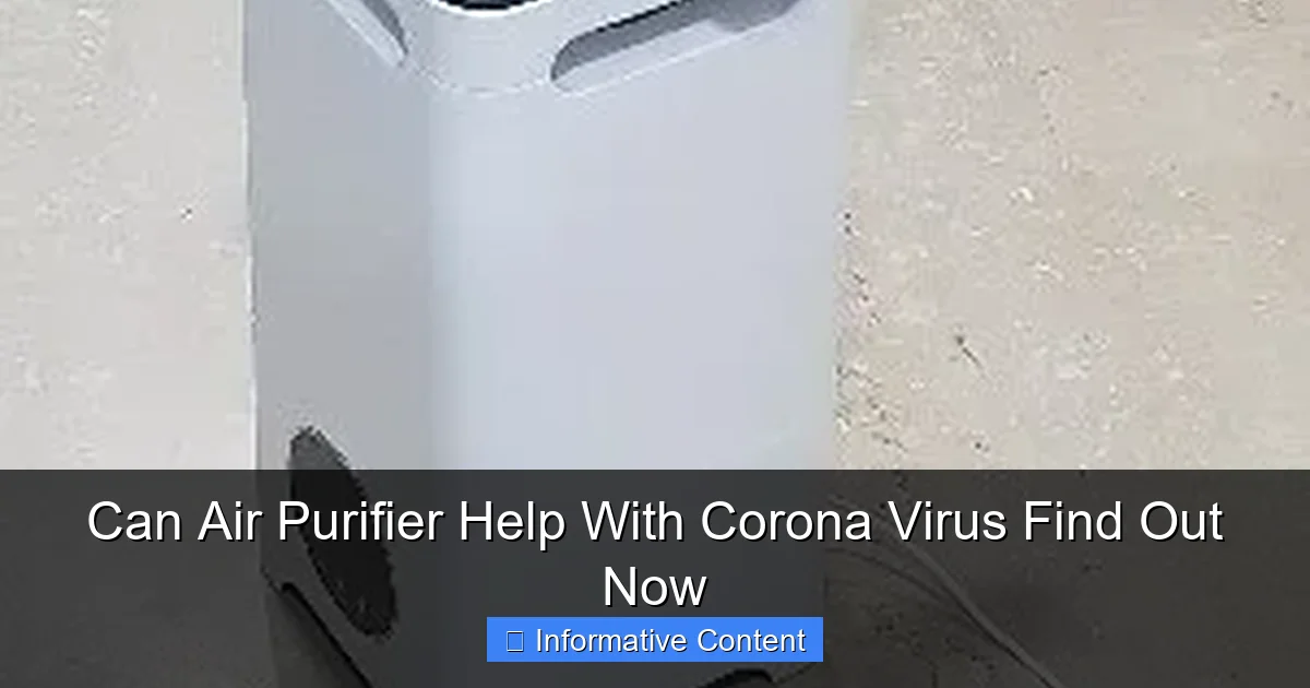 Can Air Purifier Help With Corona Virus Find Out Now