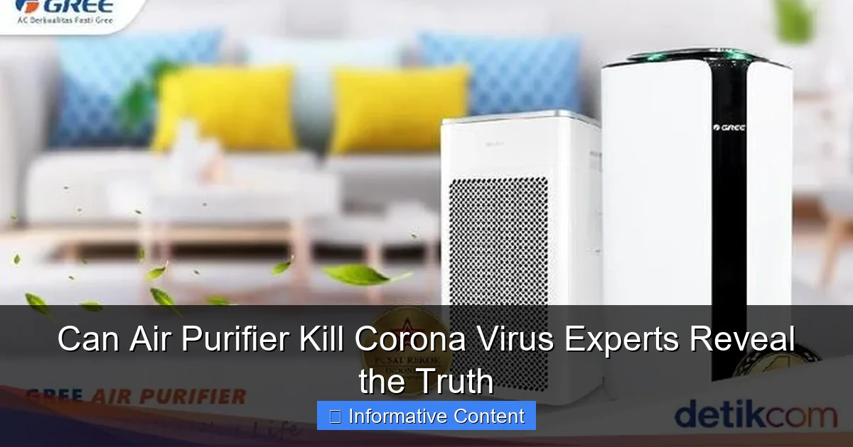 Can Air Purifier Kill Corona Virus Experts Reveal the Truth