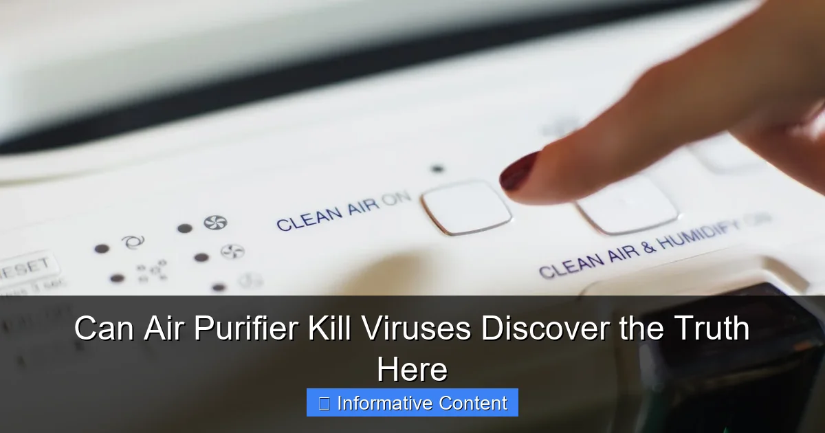 Can Air Purifier Kill Viruses Discover the Truth Here