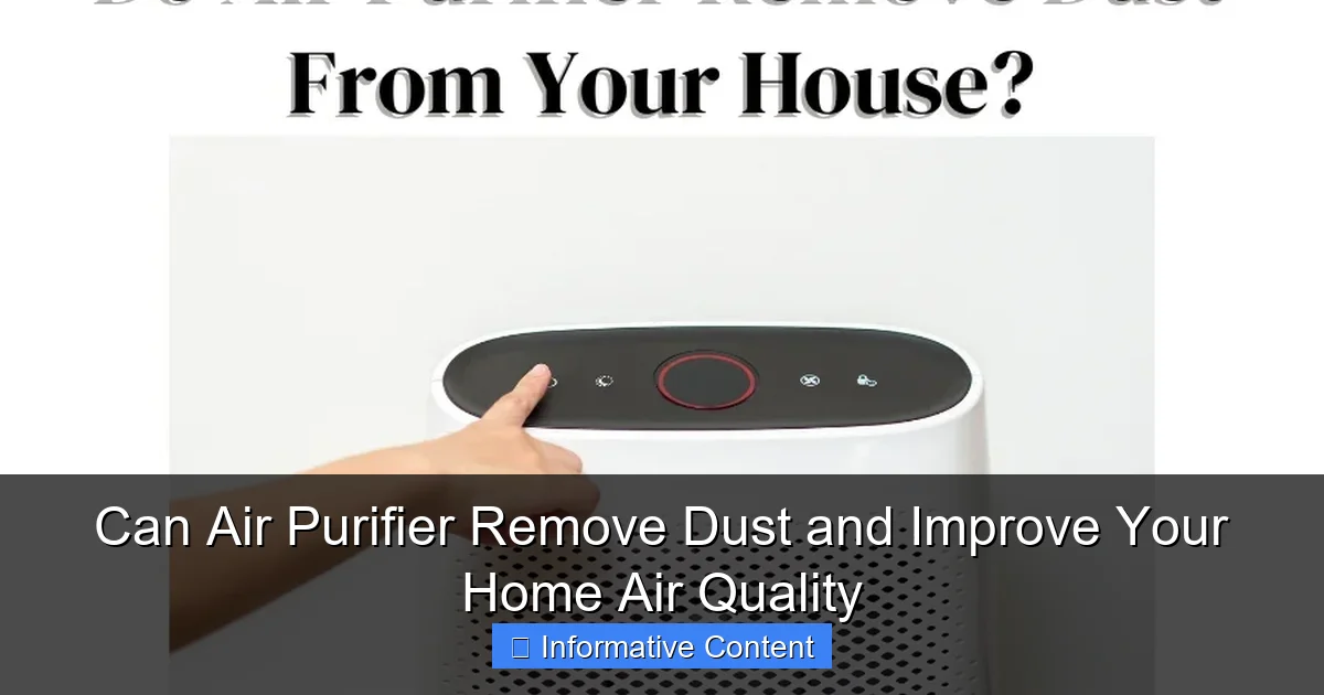Can Air Purifier Remove Dust and Improve Your Home Air Quality