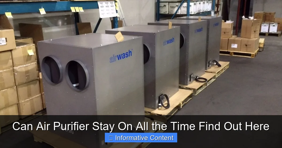 Can Air Purifier Stay On All the Time Find Out Here