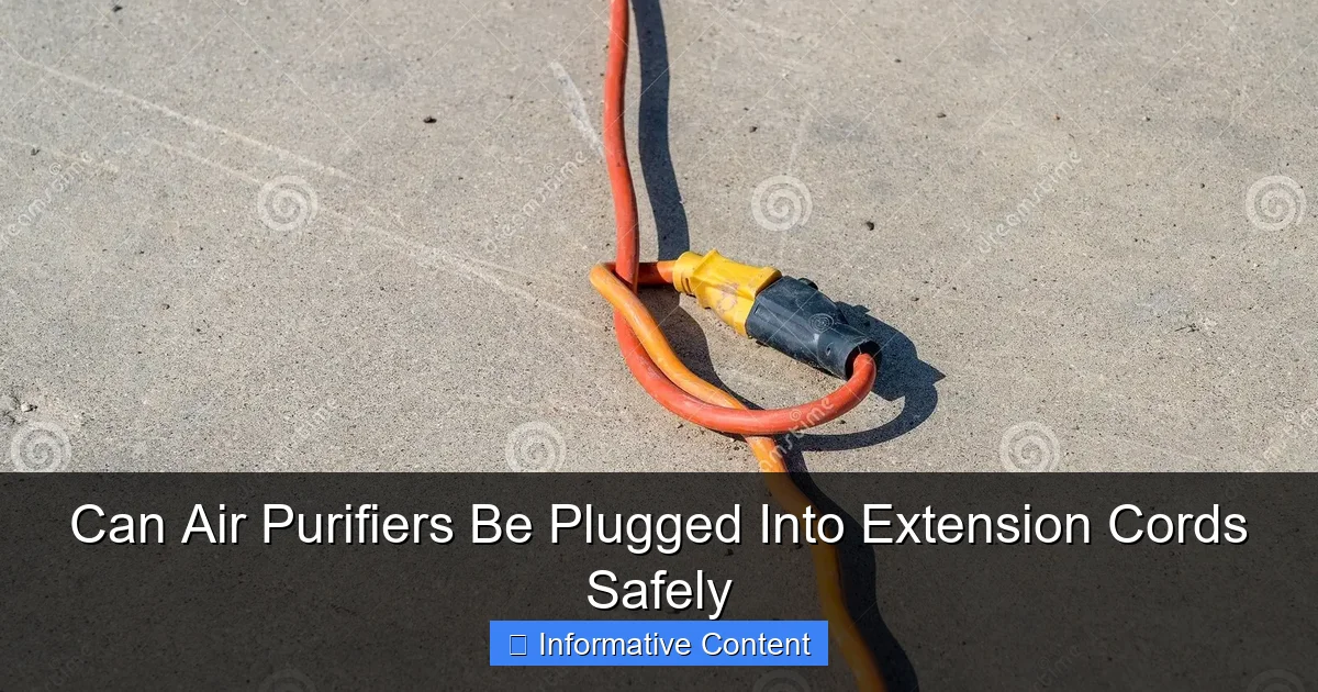 Can Air Purifiers Be Plugged Into Extension Cords Safely