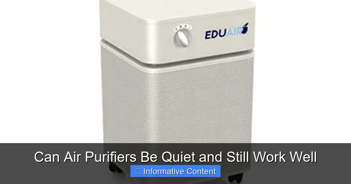 Can Air Purifiers Be Quiet and Still Work Well