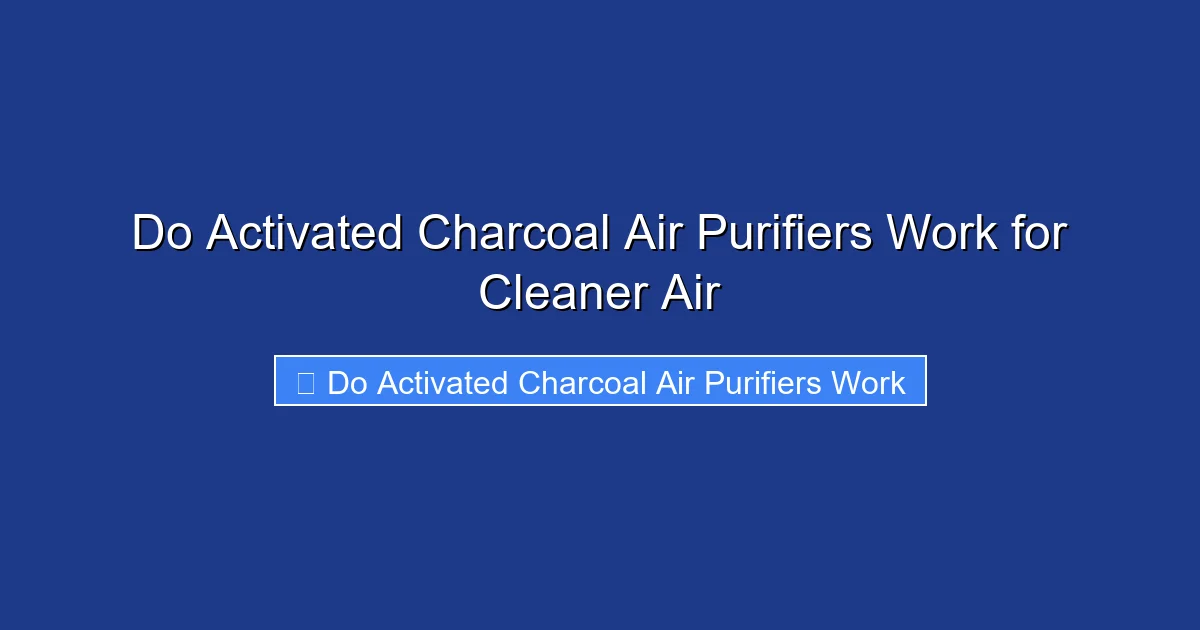 Do Activated Charcoal Air Purifiers Work for Cleaner Air