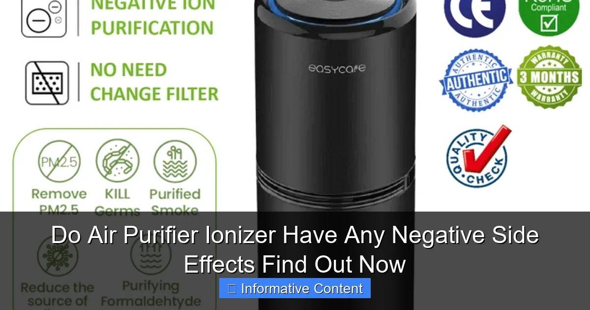 Do Air Purifier Ionizer Have Any Negative Side Effects Find Out Now