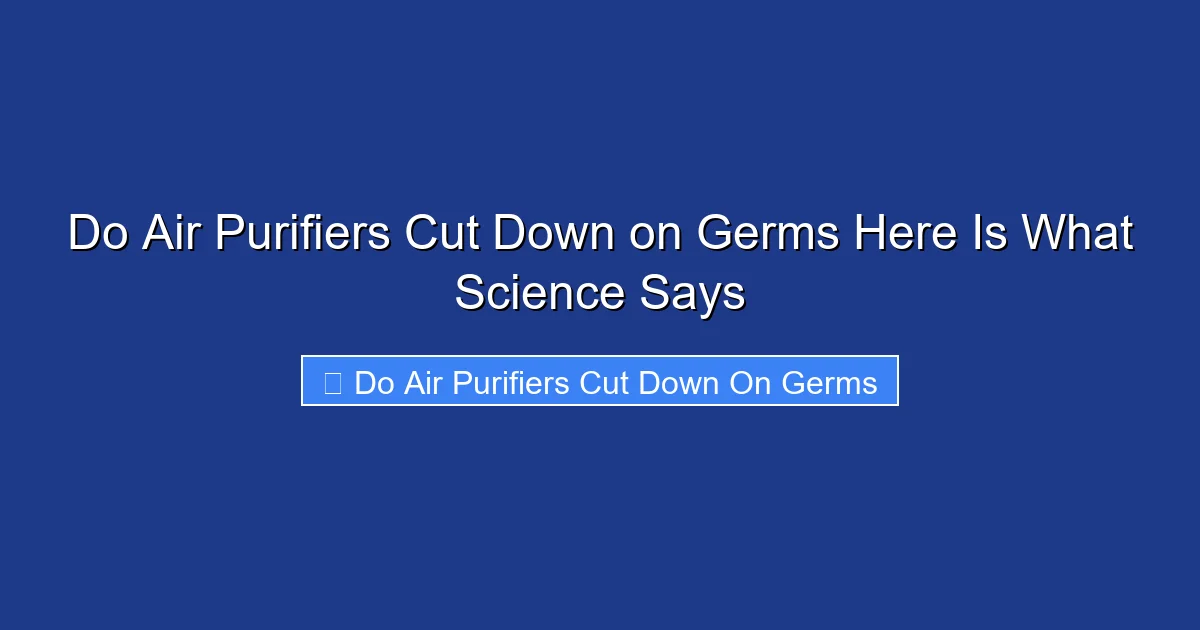Do Air Purifiers Cut Down on Germs Here Is What Science Says