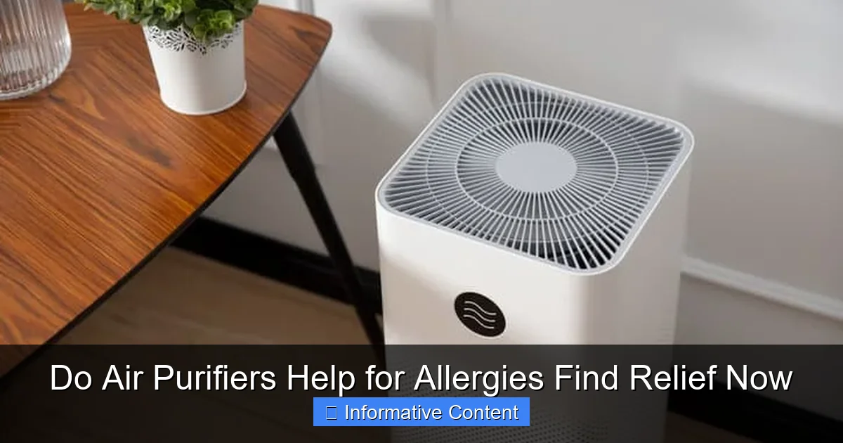 Do Air Purifiers Help for Allergies Find Relief Now