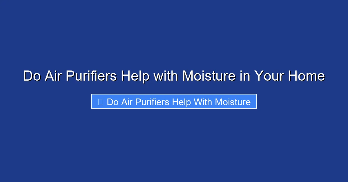 Do Air Purifiers Help with Moisture in Your Home