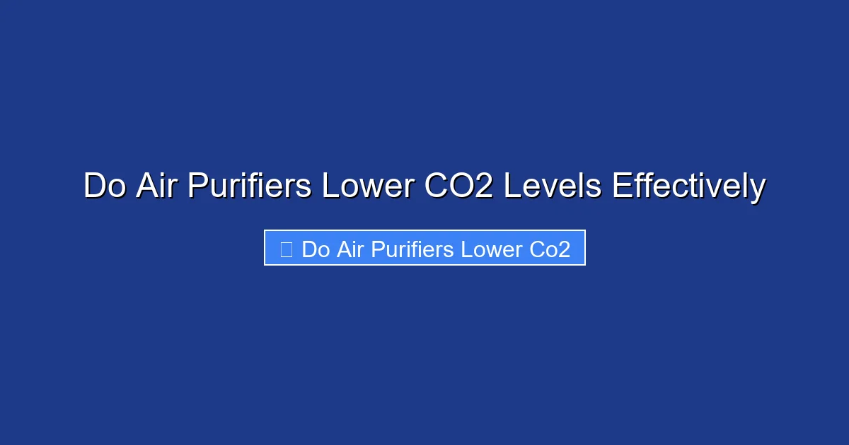 Do Air Purifiers Lower CO2 Levels Effectively