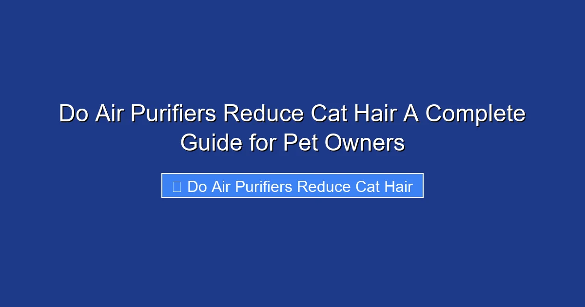 Do Air Purifiers Reduce Cat Hair A Complete Guide for Pet Owners