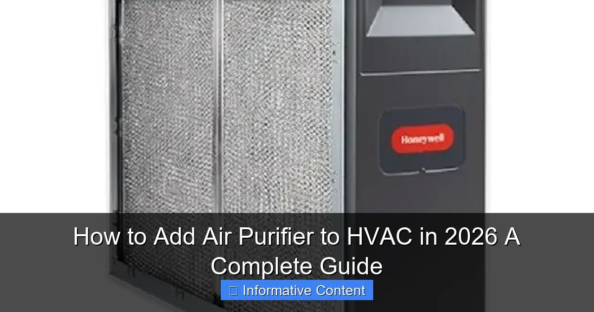 How to Add Air Purifier to HVAC in 2026 A Complete Guide