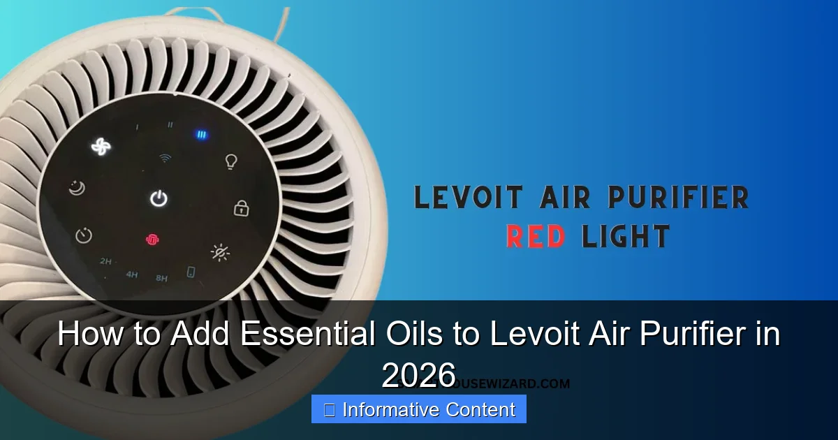 How to Add Essential Oils to Levoit Air Purifier in 2026