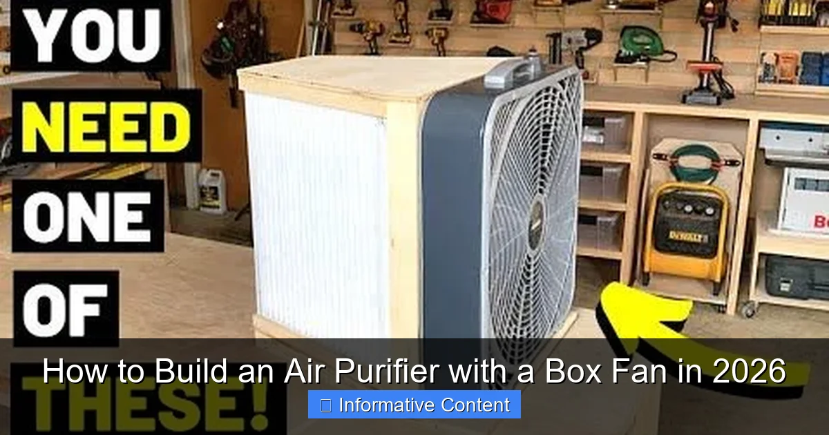 How to Build an Air Purifier with a Box Fan in 2026