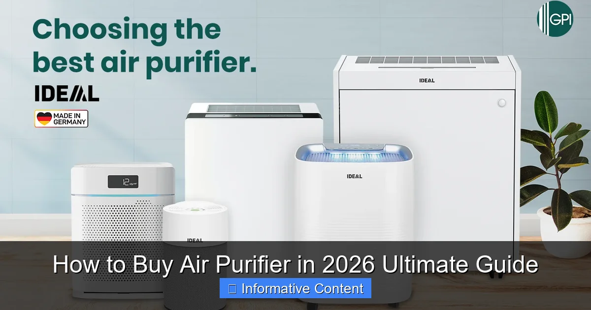 How to Buy Air Purifier in 2026 Ultimate Guide
