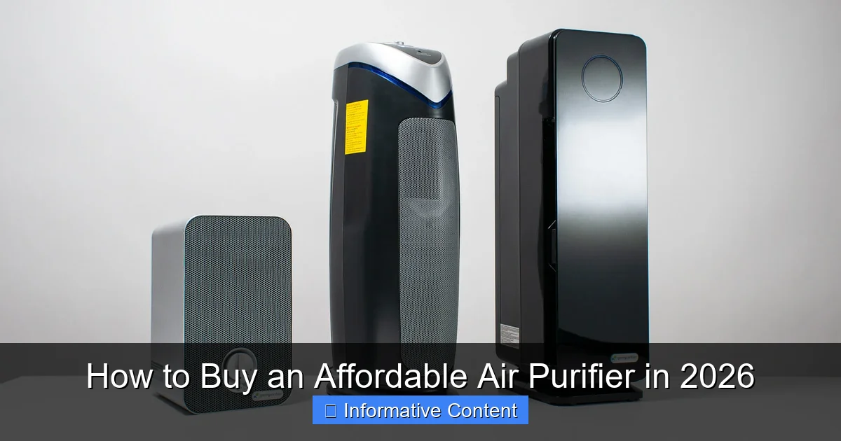 How to Buy an Affordable Air Purifier in 2026
