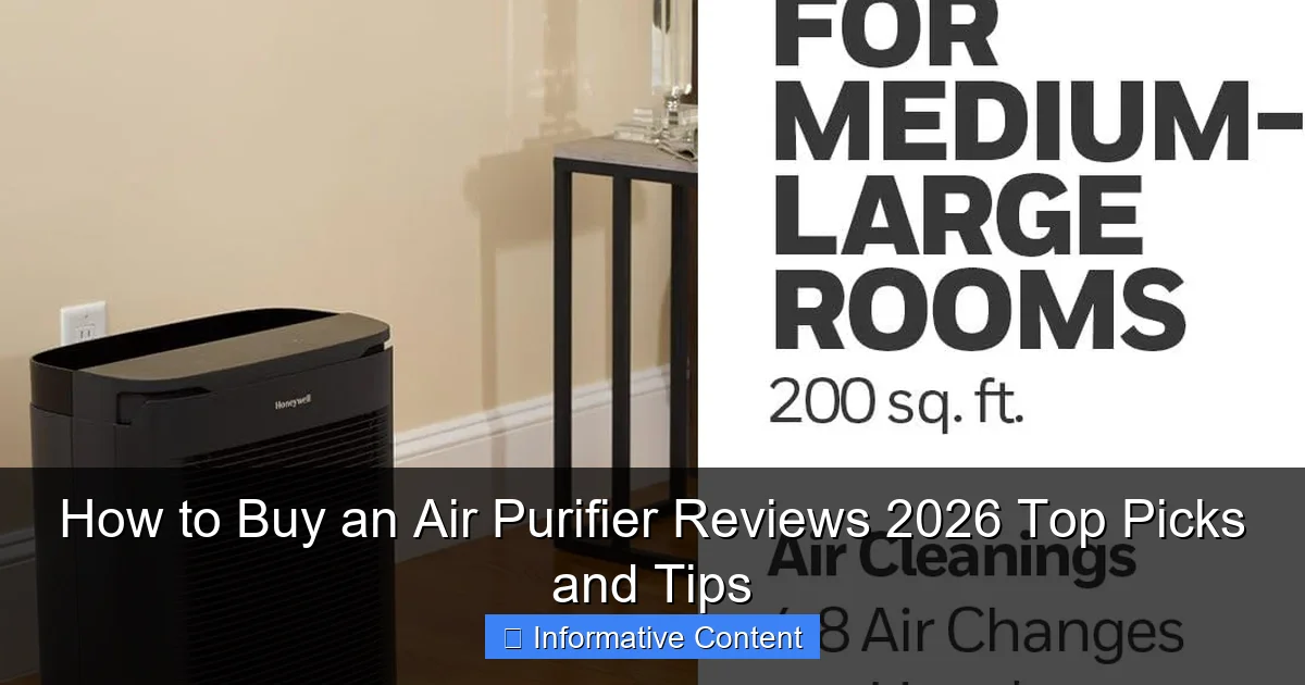 How to Buy an Air Purifier Reviews 2026 Top Picks and Tips