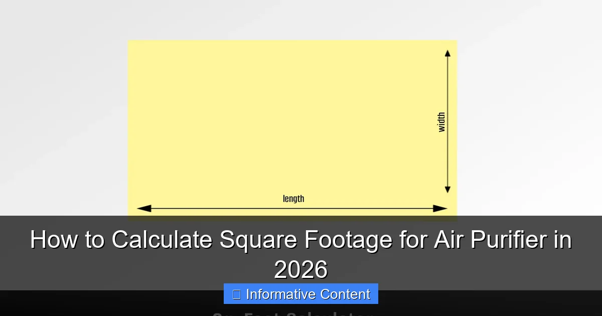 How to Calculate Square Footage for Air Purifier in 2026