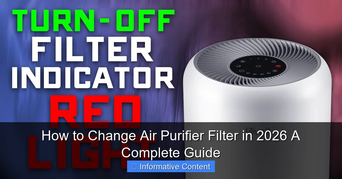 How to Change Air Purifier Filter in 2026 A Complete Guide