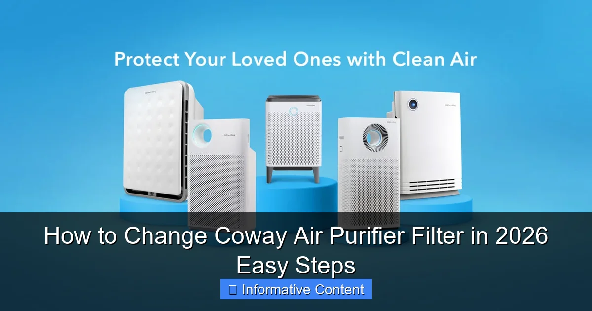 How to Change Coway Air Purifier Filter in 2026 Easy Steps