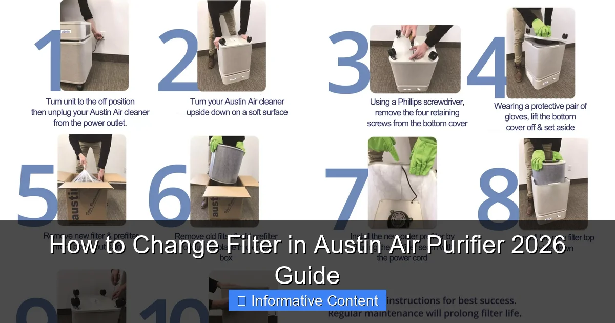 How to Change Filter in Austin Air Purifier 2026 Guide