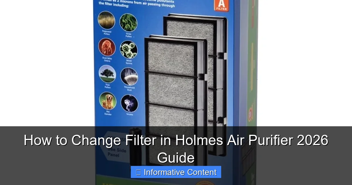 How to Change Filter in Holmes Air Purifier 2026 Guide