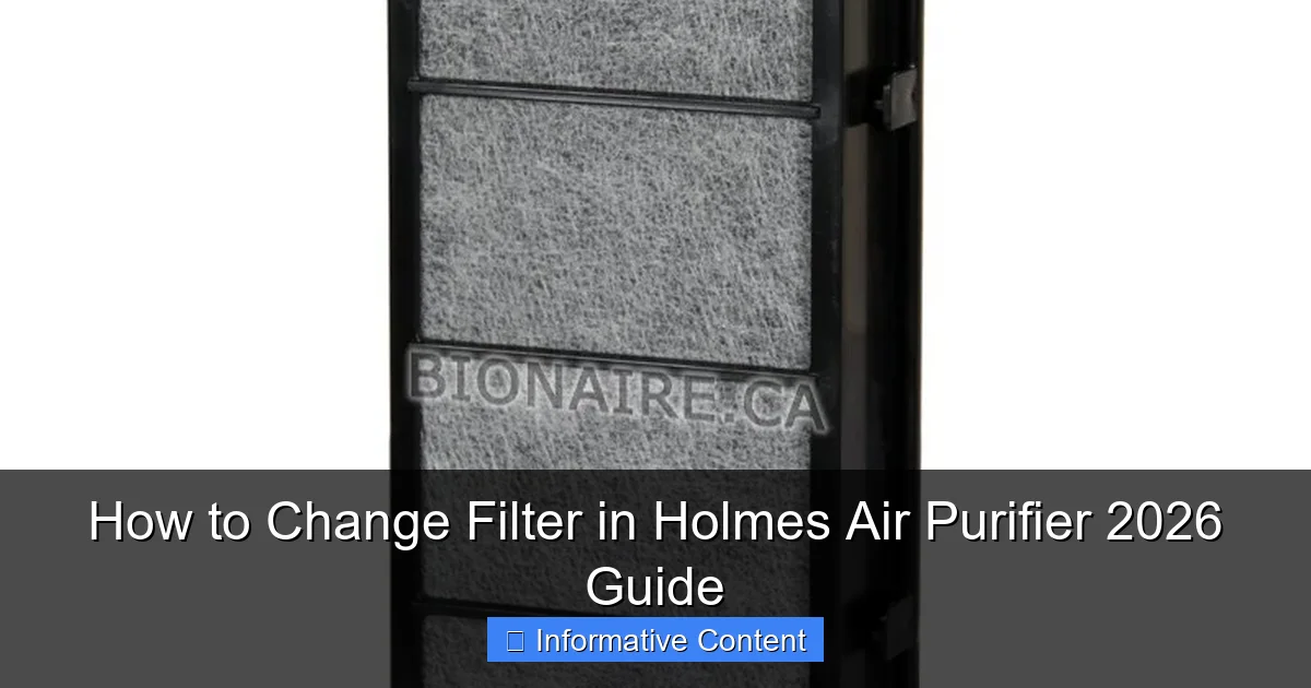 How to Change Filter in Holmes Air Purifier 2026 Guide