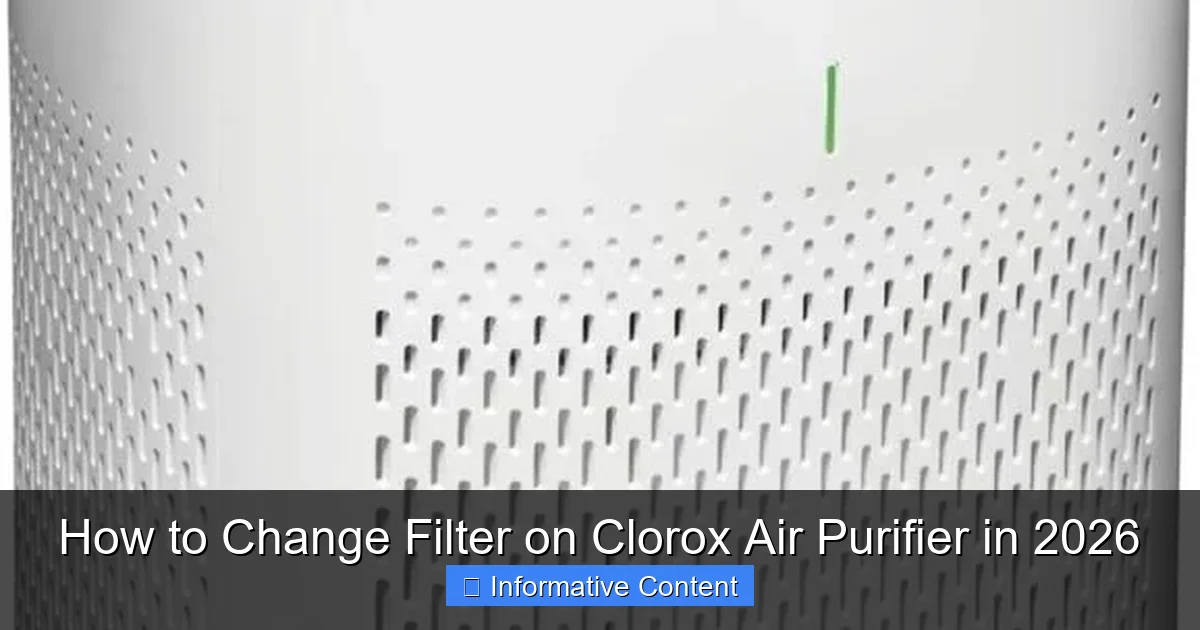 How to Change Filter on Clorox Air Purifier in 2026