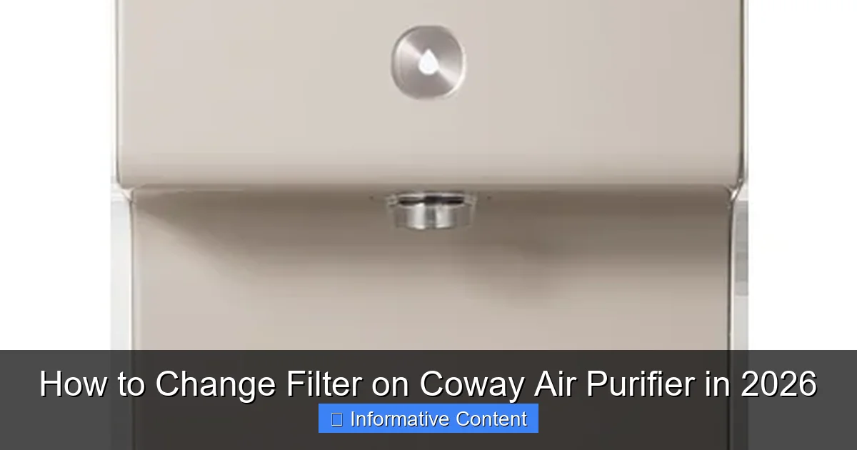 How to Change Filter on Coway Air Purifier in 2026