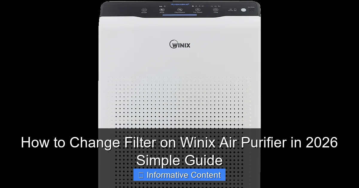 How to Change Filter on Winix Air Purifier in 2026 Simple Guide