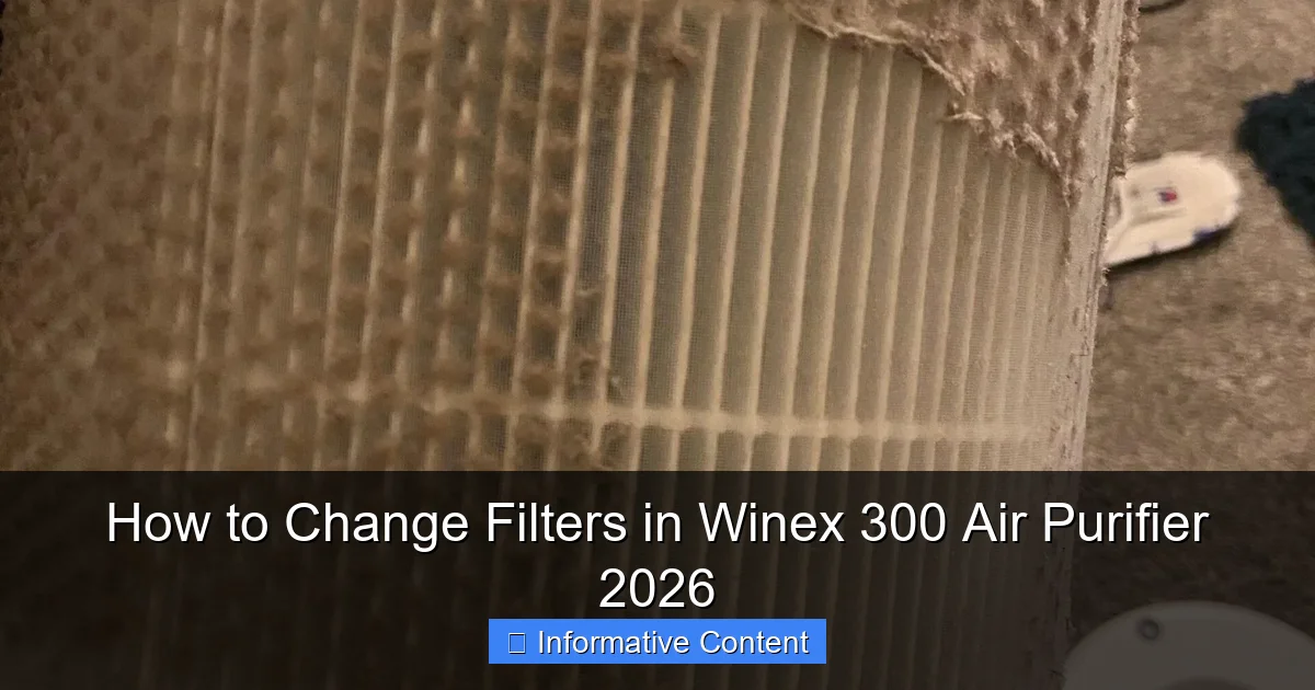 How to Change Filters in Winex 300 Air Purifier 2026