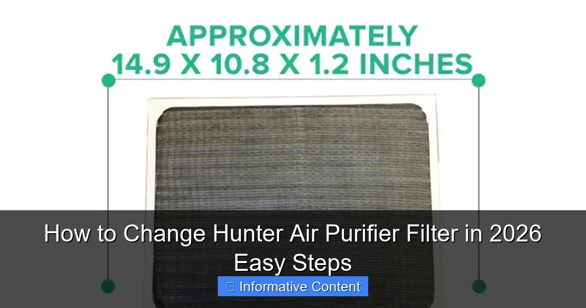 How to Change Hunter Air Purifier Filter in 2026 Easy Steps