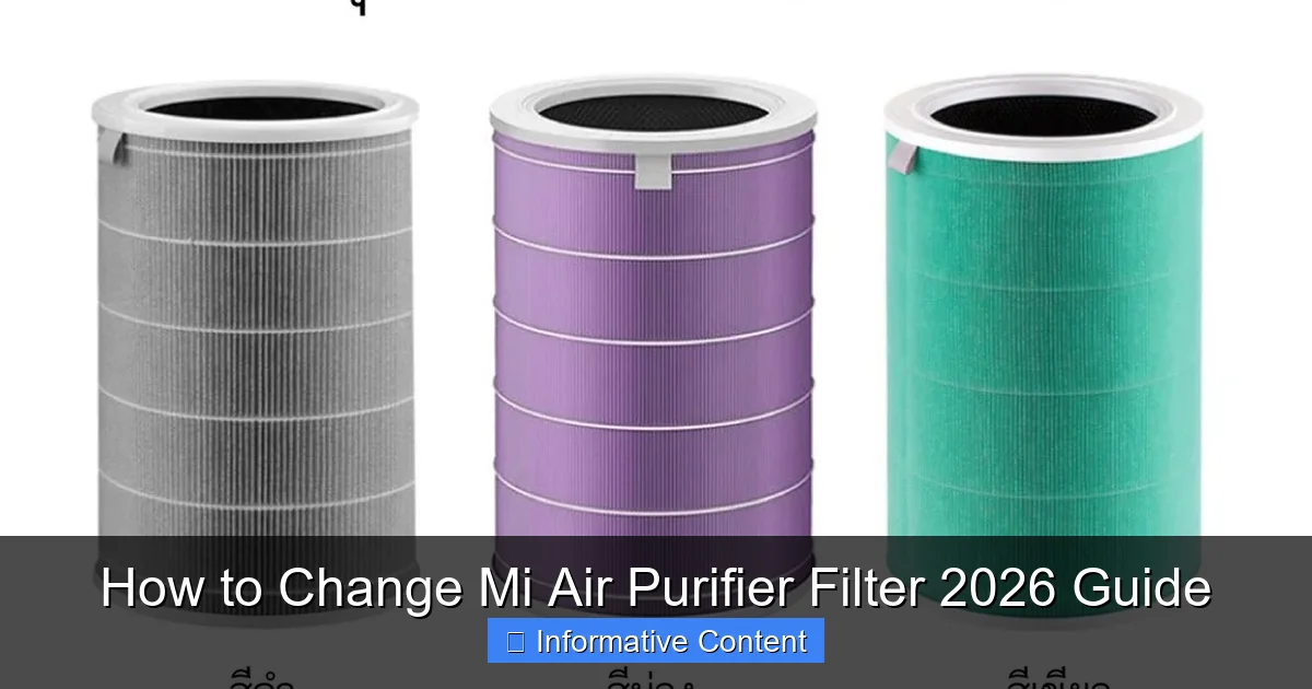 How to Change Mi Air Purifier Filter 2026 Guide