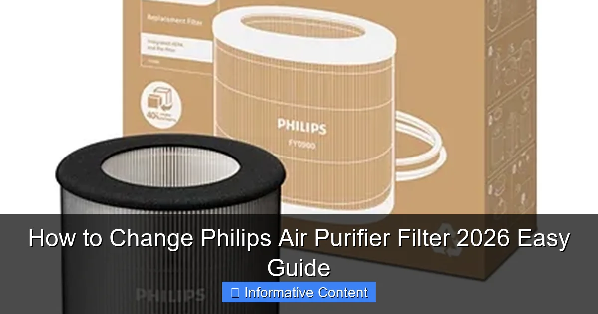 How to Change Philips Air Purifier Filter 2026 Easy Guide