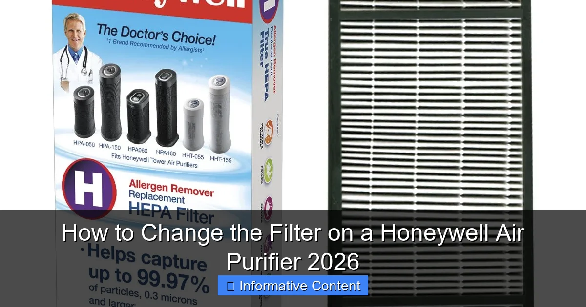 How to Change the Filter on a Honeywell Air Purifier 2026