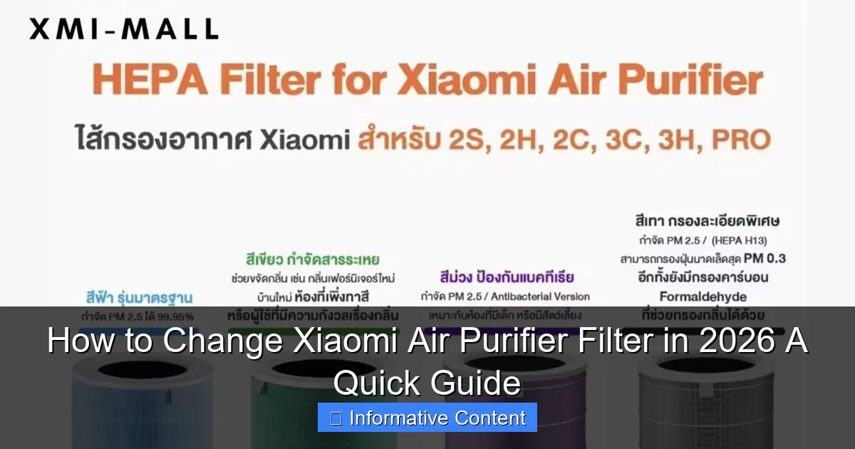 How to Change Xiaomi Air Purifier Filter in 2026 A Quick Guide