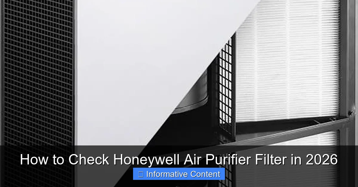 How to Check Honeywell Air Purifier Filter in 2026