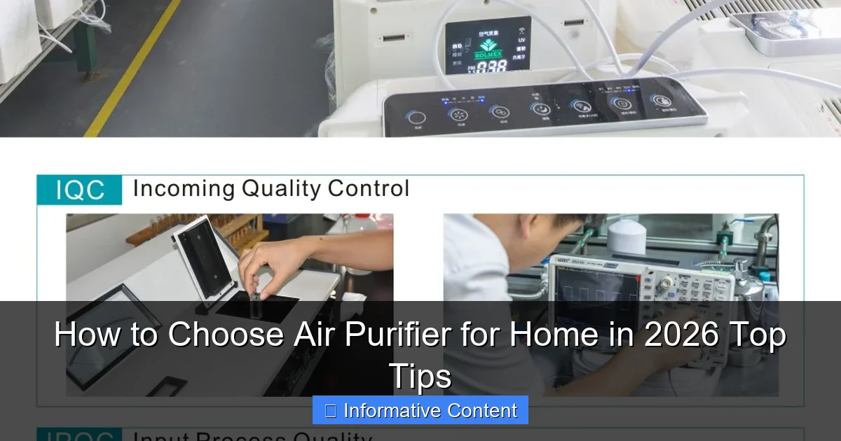 How to Choose Air Purifier for Home in 2026 Top Tips