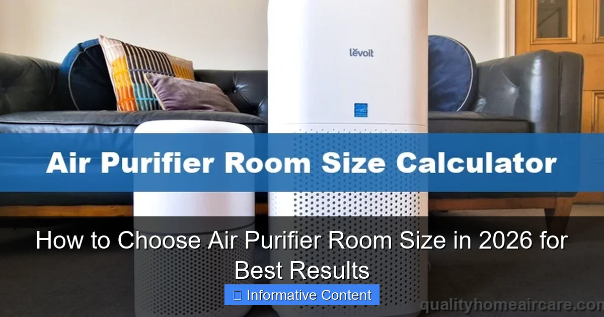 How to Choose Air Purifier Room Size in 2026 for Best Results
