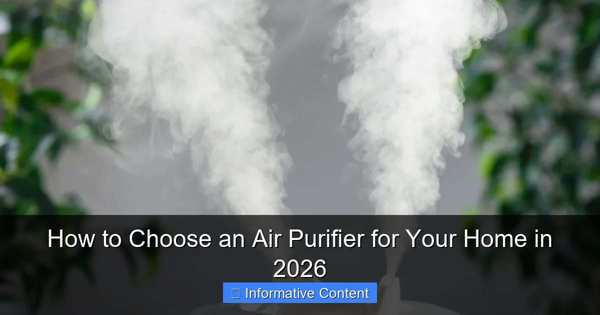How to Choose an Air Purifier for Your Home in 2026