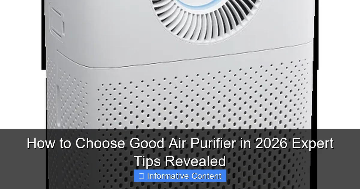 How to Choose Good Air Purifier in 2026 Expert Tips Revealed