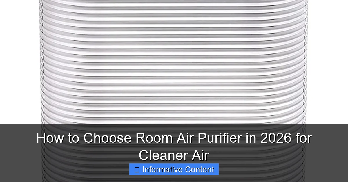 How to Choose Room Air Purifier in 2026 for Cleaner Air